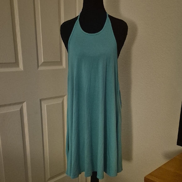 Fox Tops - Fox Women's Turquoise Halter Neck Tunic